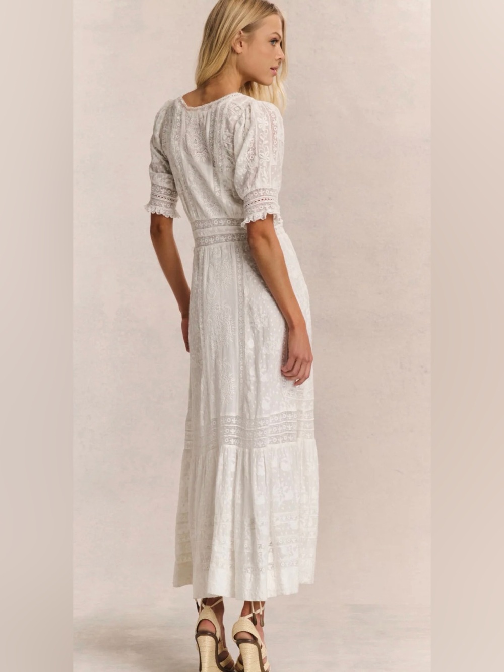 LoveShackFancy Ivory Lace Maxi Dress - Picture 5 of 5